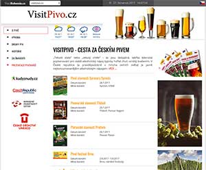 VisitPivo.cz - nový server rodiny VisitBohemia
