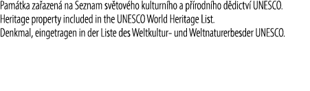Pam tka za azen na Seznam sv tov ho kulturn ho a p  rodn ho d dictv  UNESCO. Heritage property included in the UNESC...