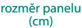 rozm r panelu (cm)