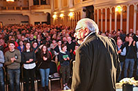 Setkání cestovatelských legend - Jiří Kolbaba, Miloslav Stingl, Rudolf Švaříček, zámecká jízdárna Český Krumlov 4.3.2018