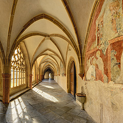 České Budějovice - křížová chodba dominikánského kláštera, Foto: Archiv Vydavatelství MCU s.r.o.