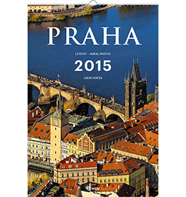 Nástěnný kalendář Praha letecky