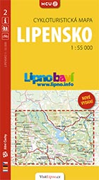 Lipensko, cykloturistická mapa 1 : 55 000