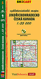 Jindřichohradecko - Česká Kanada, cykloturistická mapa 1 : 55 000