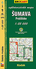 Šumava - Prášilsko, cykloturistická mapa 1 : 25 000