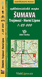 Šumava - Trojmezí, Horní Lipno, cykloturistická mapa 1 : 25 000