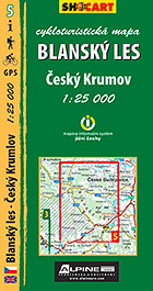 Blanský les, Český Krumlov, cykloturistická mapa 1 : 25 000