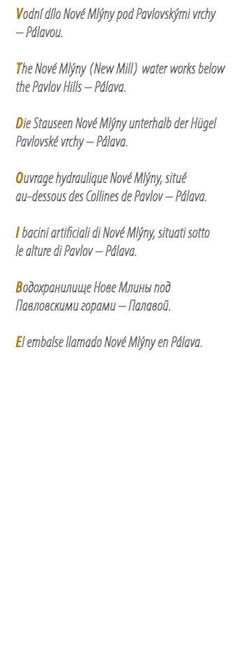 Vodn d lo Nov  Ml ny pod Pavlovsk mi vrchy – P lavou. The Nov  Ml ny (New Mill) water works below the Pavlov Hills –...