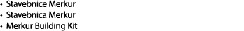• Stavebnice Merkur • Stavebnica Merkur • Merkur Building Kit